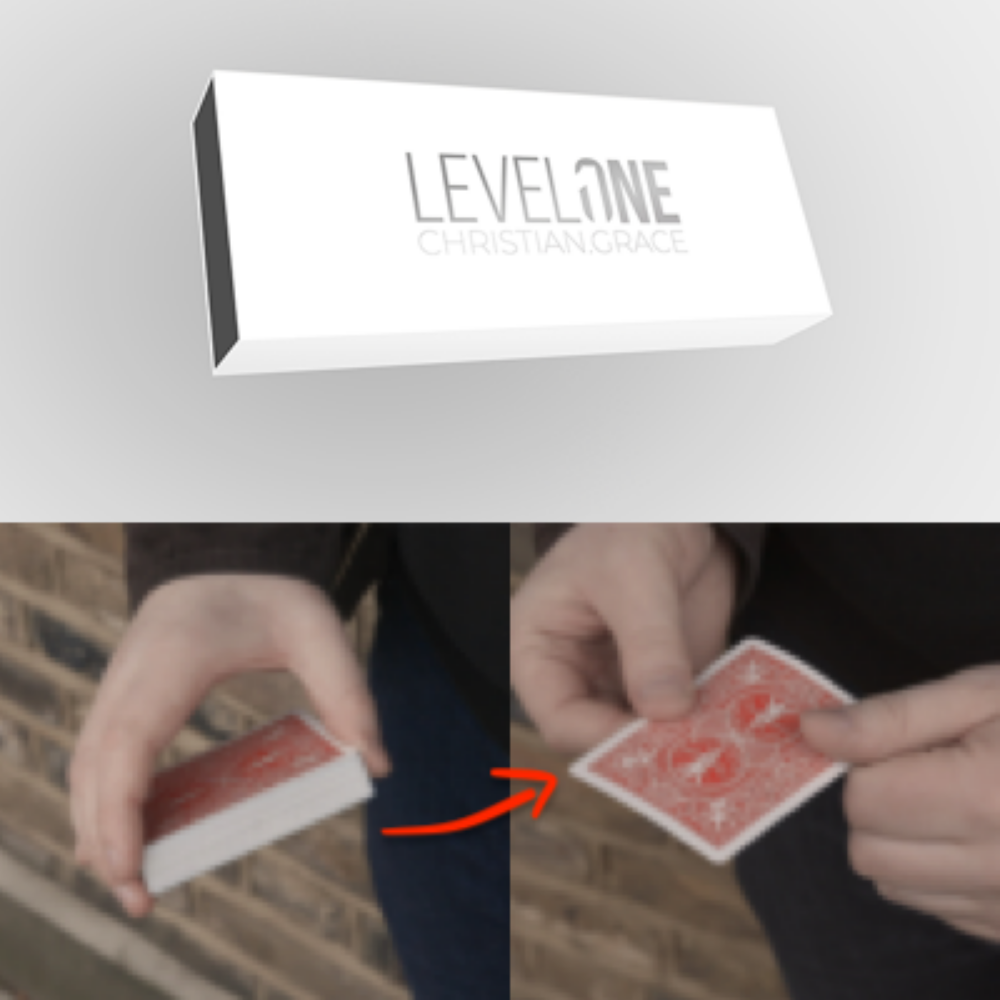 [레벨원]Level One by Christian Grace 카드덱이 (마술사의 손위에서)갑자기 절반이 사라지고 마침내는 관객의 카드 한장만 남아있습니다.