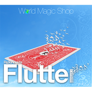 [플루터]Flutter (DVD and Gimmick) by Rizki Nanda and World Magic Shop - 관객이 선택한 카드 뒷면으로 스티커가 순간이동 합니다.