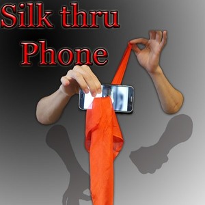 [실크쓰루폰/18인치실크 포함] Silk Through Phone 스카프가 핸드폰을 통과하는 클로즈업 마술도구 입니다.