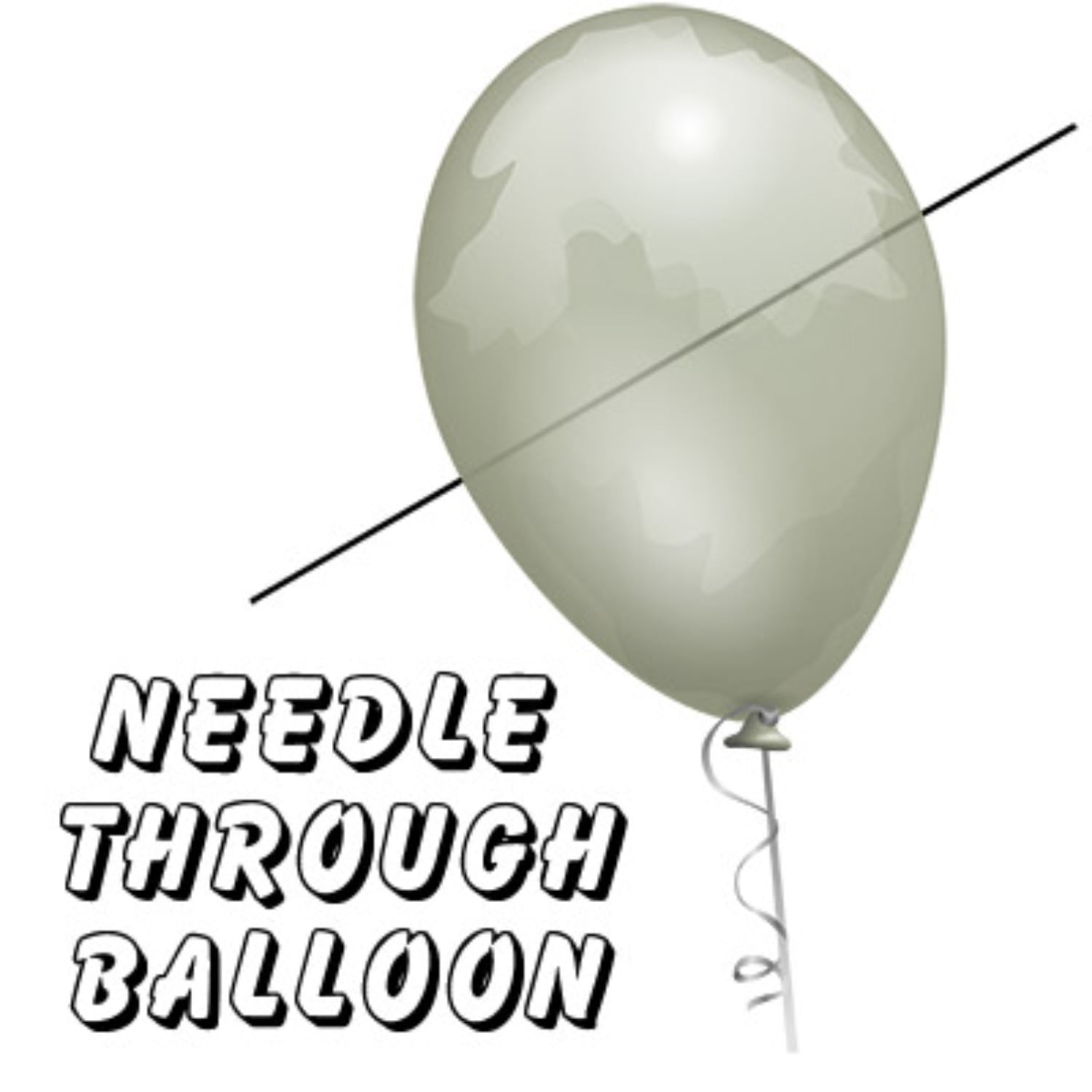 [니들쓰루벌룬]Needle Thru Balloon 실제 바늘로 풍선을 터뜨리지 않고 통과하는 마술입니다  (partyn)