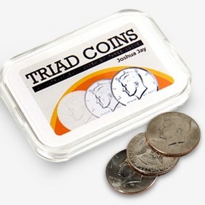 [트라이애드 코인]Triad Coins (US Gimmick and Online Video Instructions) 3개의 동전이  하나씩 손에서 사라지는 마술을 연출하실 수 있습니다.